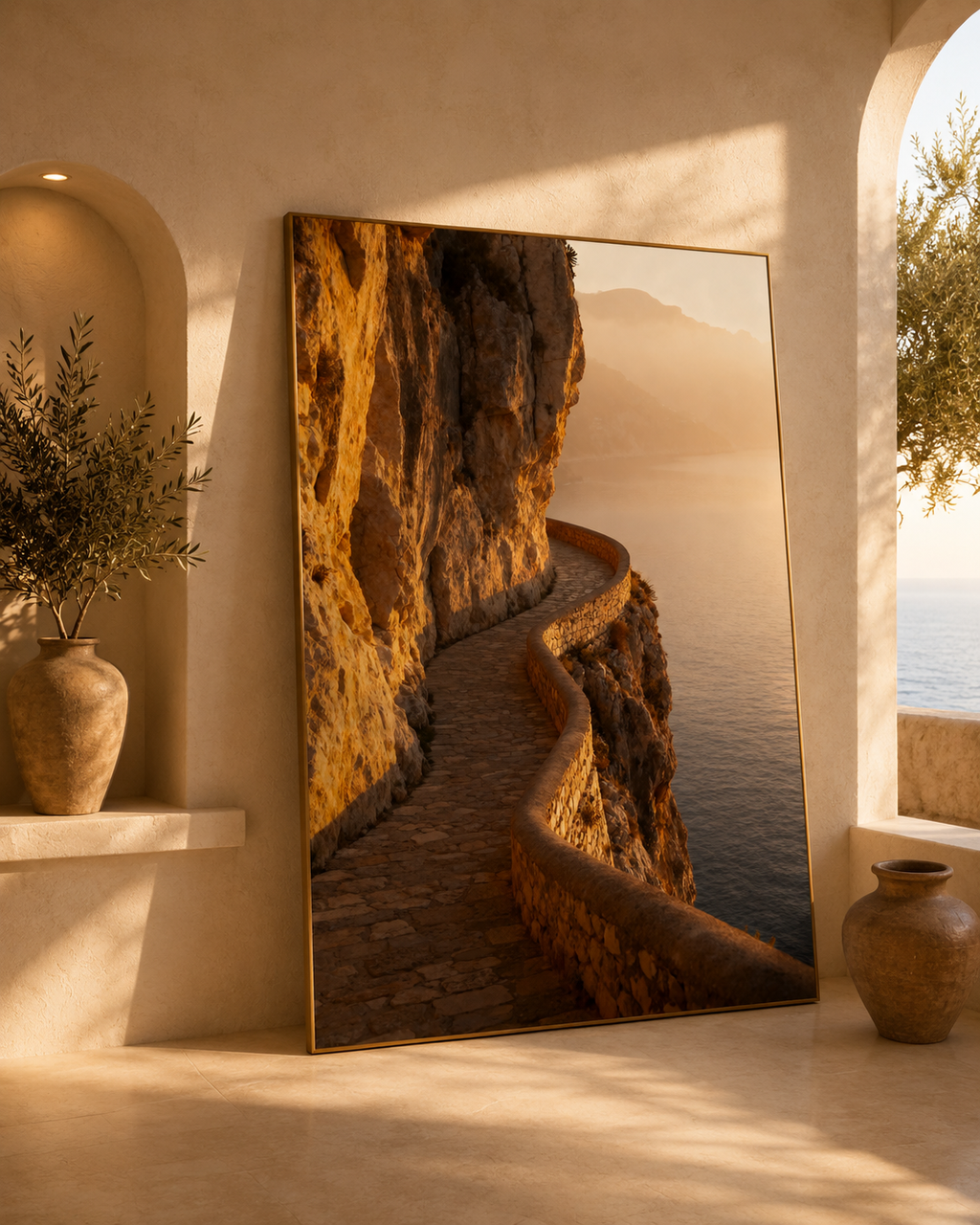 Mediterranean Morning Wall Art Set of 50: Quiet Luxury European Summer Photography Printable