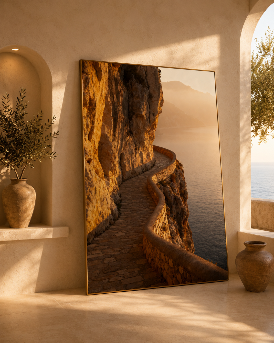 Mediterranean Morning Wall Art Set of 50: Quiet Luxury European Summer Photography Printable