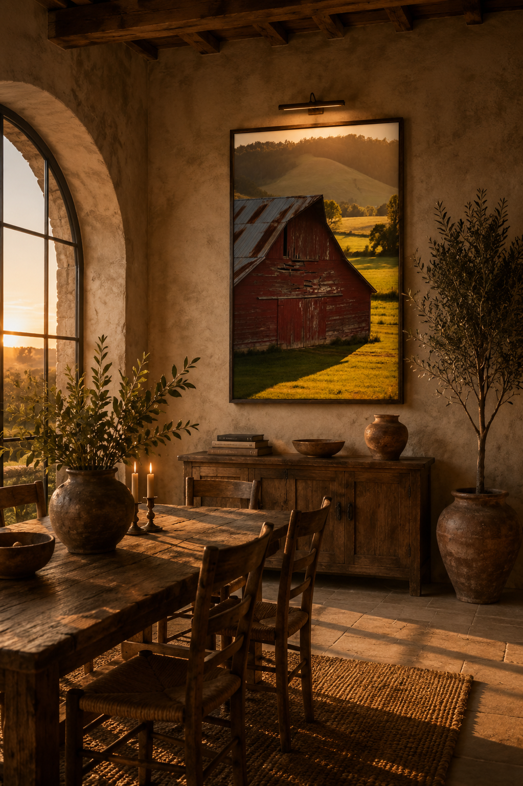 Farmhouse Wall Art Bundle of 12: Rustic Country Landscape Printable