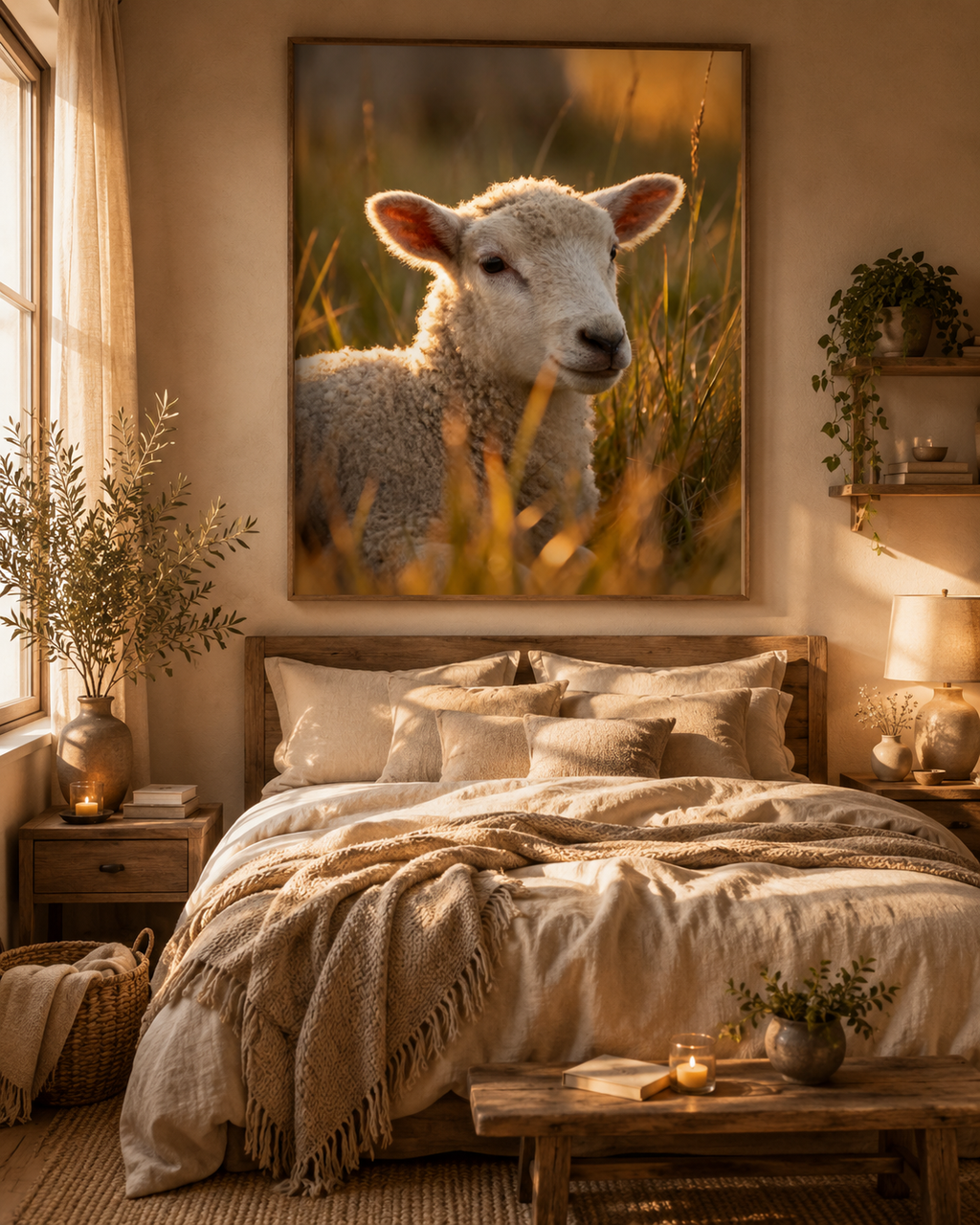 Lamb Wall Art Set of 12: Baby Sheep Nursery & Farmhouse Printable