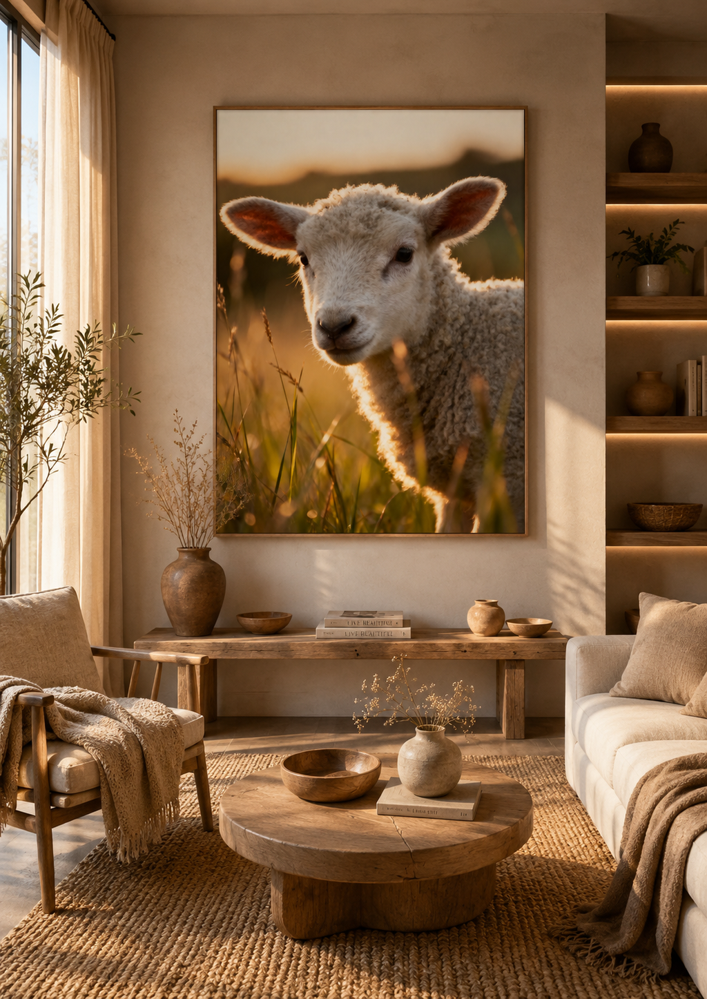Lamb Wall Art Set of 12: Baby Sheep Nursery & Farmhouse Printable