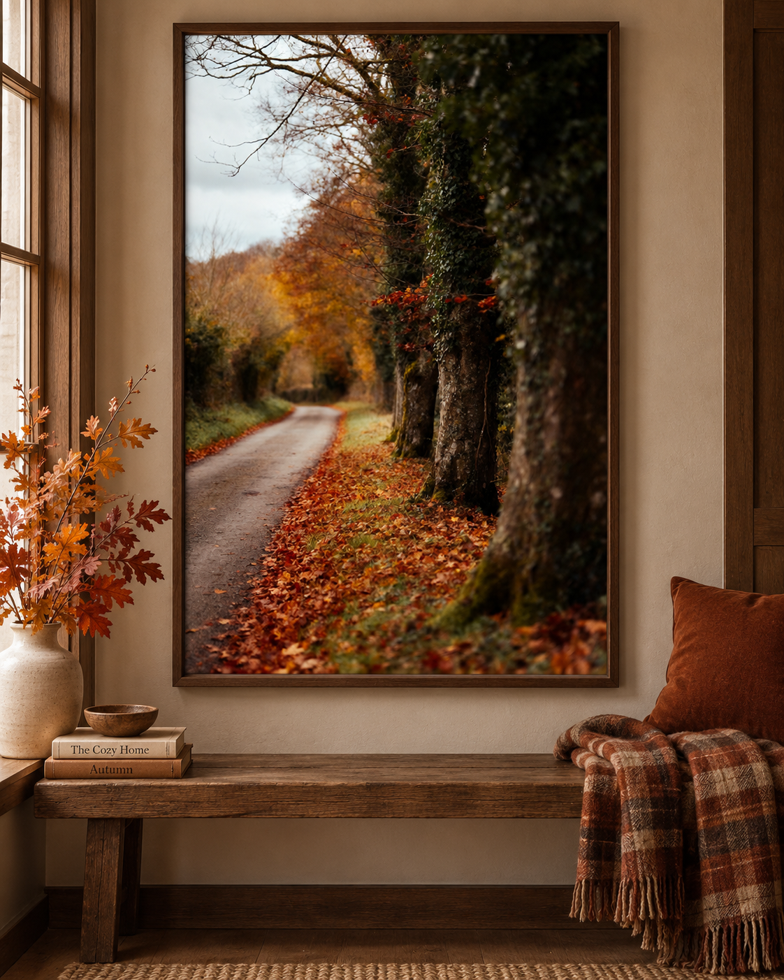 Autumn Wall Art Set of 12: Fall Landscape Photography, Rustic Country Nature Decor Printable