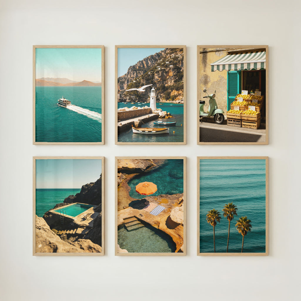 Mediterranean Wall Art Set of 12: Fujifilm Travel Photography Printable
