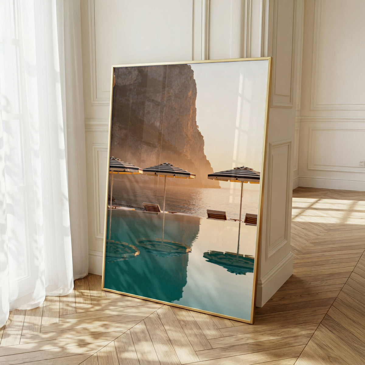Italian Coast Wall Art Set of 12: Mediterranean Beach Photography Bathroom Decor Printable