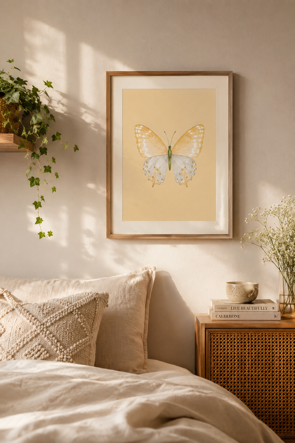 Colorful Butterfly Wall Art Set of 3: Pastel Nursery Decor Printable