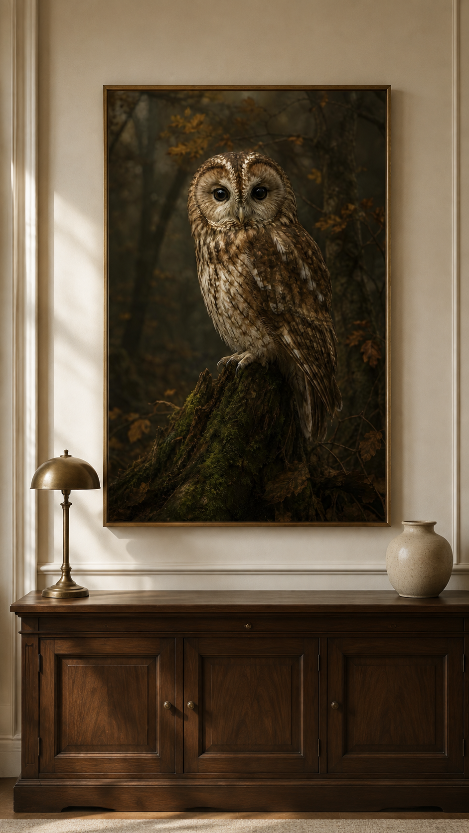 Fall Bird Wall Art Set of 6: Moody Woodland Printable