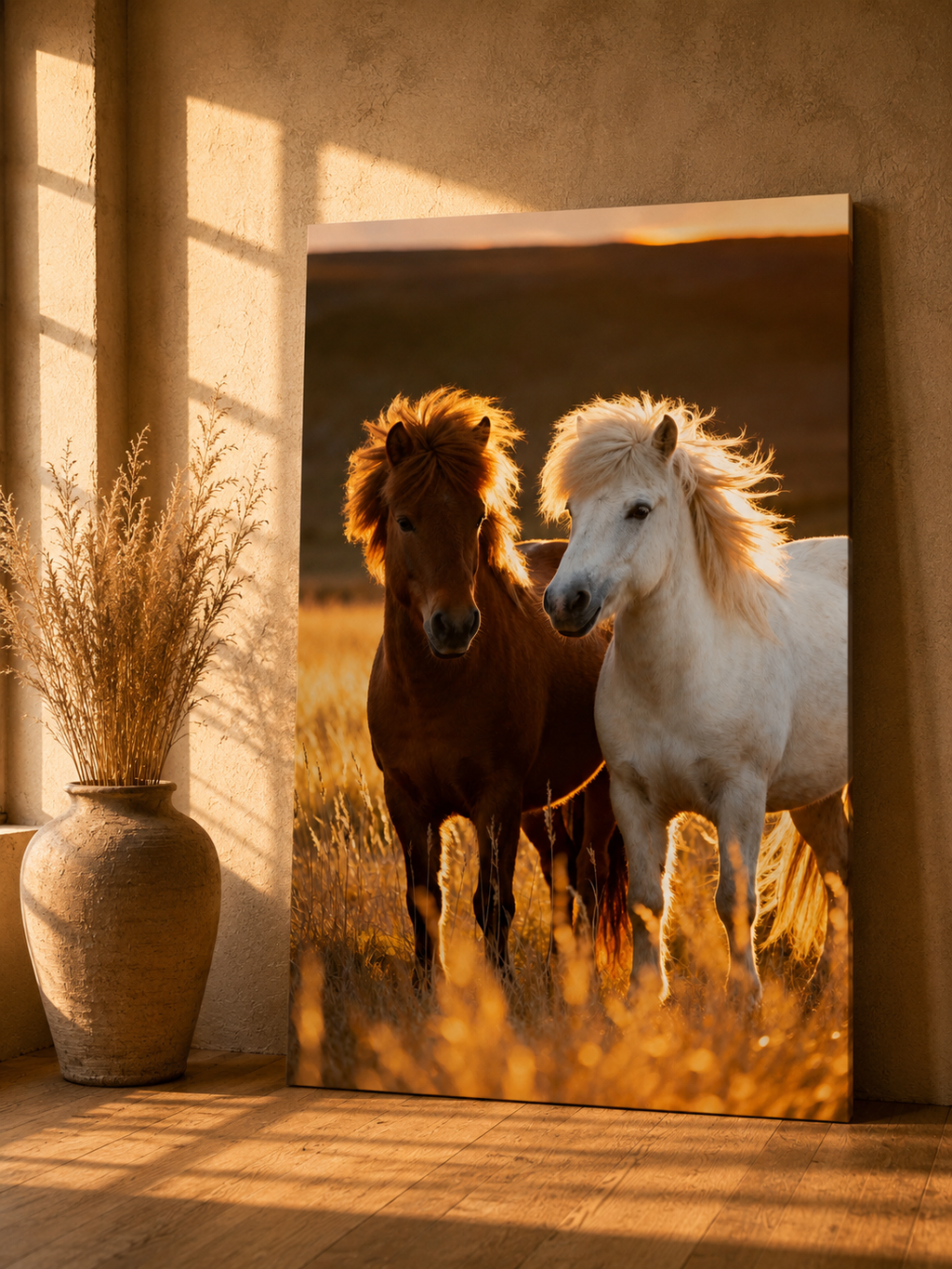 Icelandic Horse Wall Art Set of 3: Rustic Farmhouse Printable