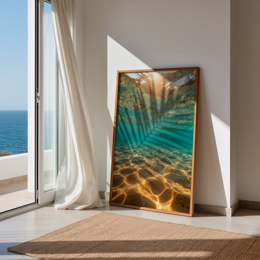 Ocean Photography Wall Art Set of 10: Coastal Beach Printable, Turquoise Water Decor