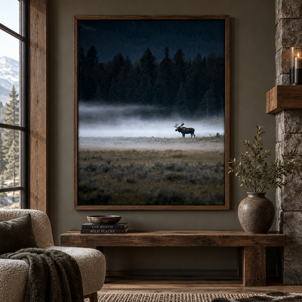 Moose Wall Art Set of 18: Wildlife Photography, Rustic Cabin & Nordic Lodge Decor Printable