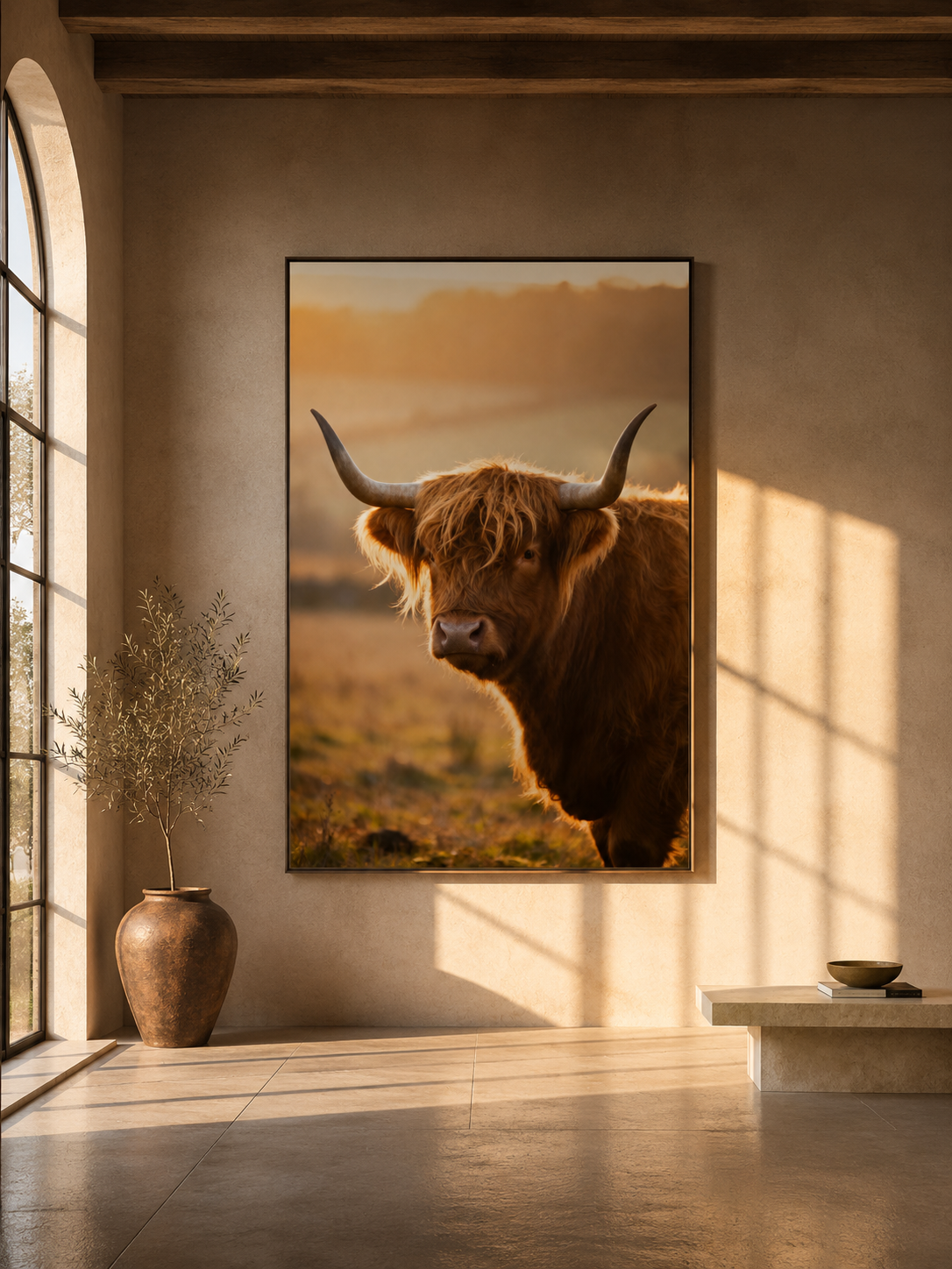 Highland Cow Wall Art Set of 8: Rustic Farmhouse Decor, Country Farm Animal Photography Printable