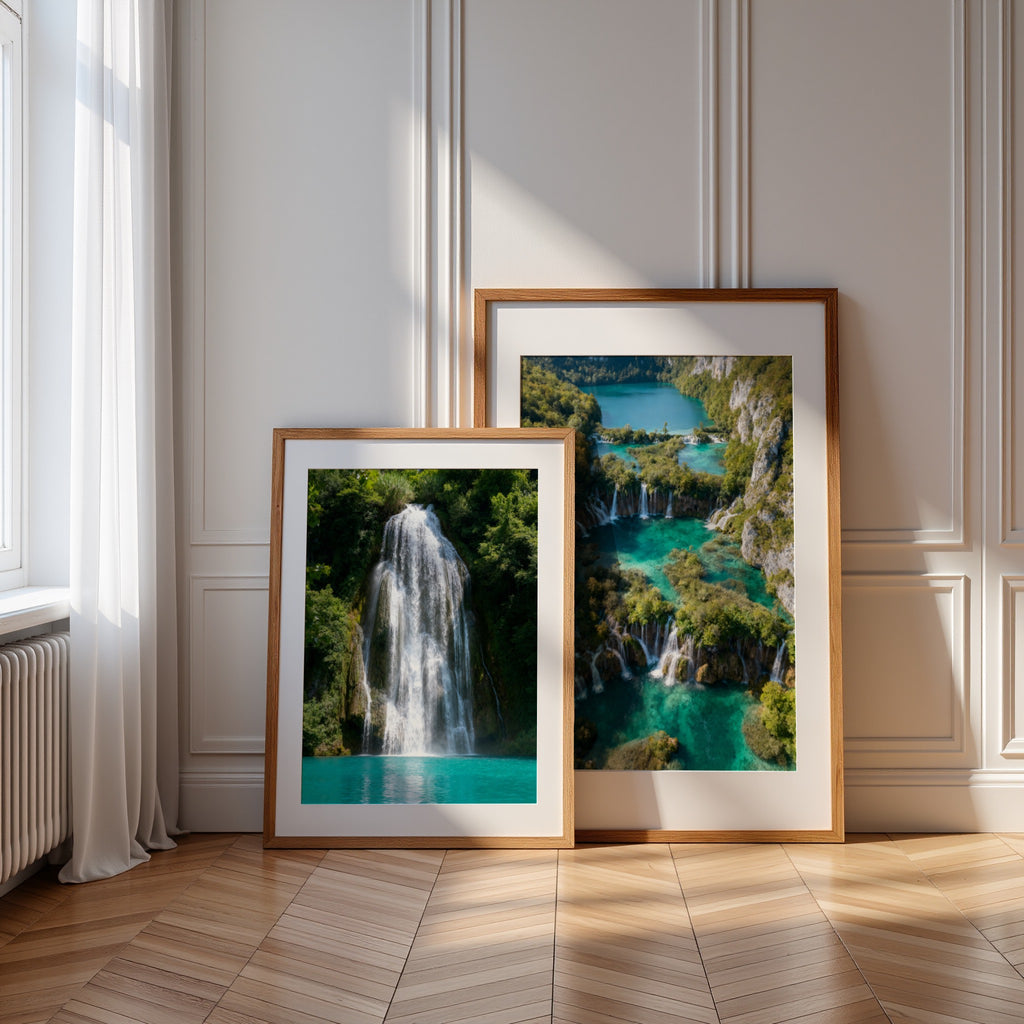 Plitvice Lakes Wall Art Bundle of 25: Croatia Waterfalls, Turquoise Lakes & Nature Photography Printable