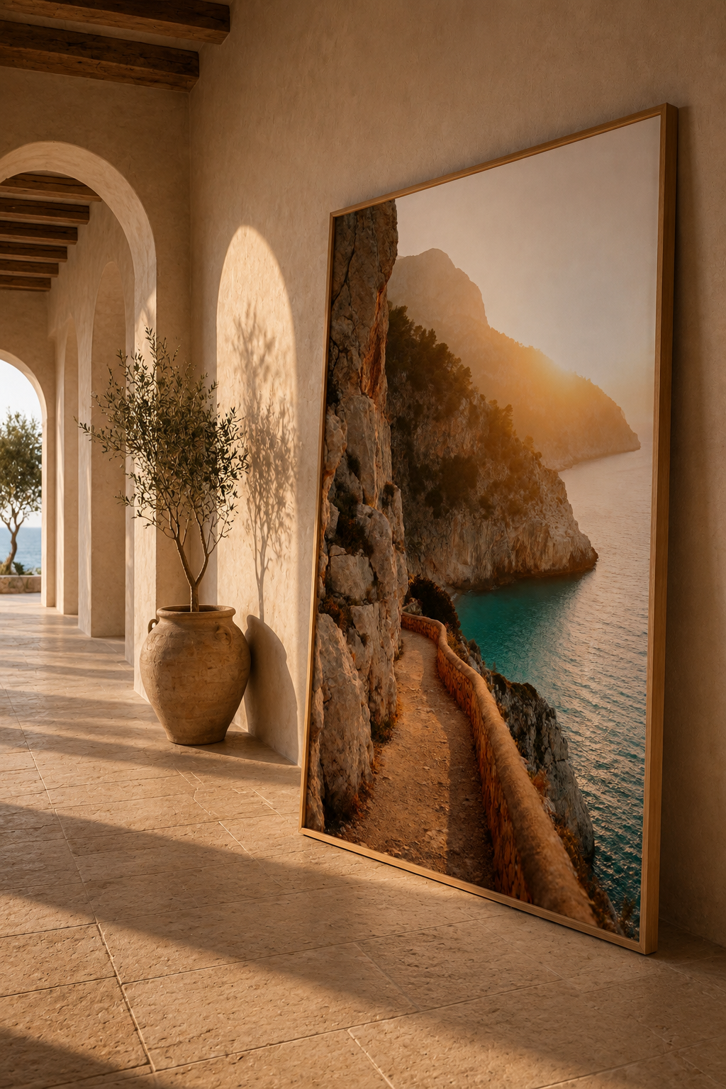 Mediterranean Morning Wall Art Set of 50: Quiet Luxury European Summer Photography Printable