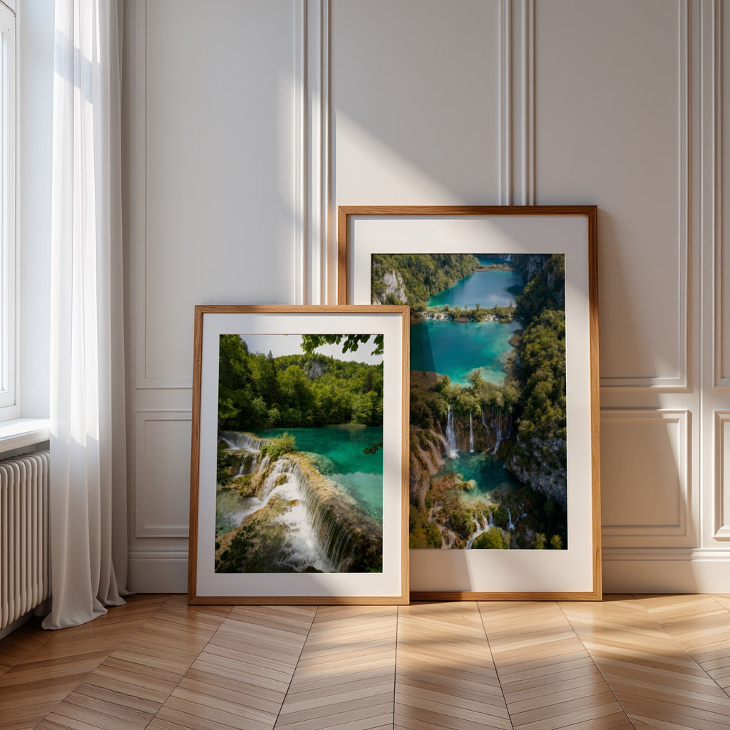 Plitvice Lakes Wall Art Bundle of 25: Croatia Waterfalls, Turquoise Lakes & Nature Photography Printable