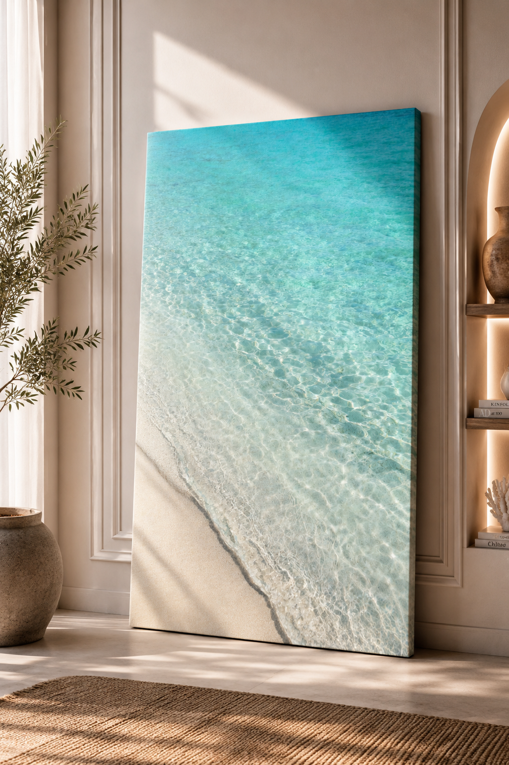 Ocean Photography Wall Art Set of 10: Coastal Beach Printable, Turquoise Water Decor