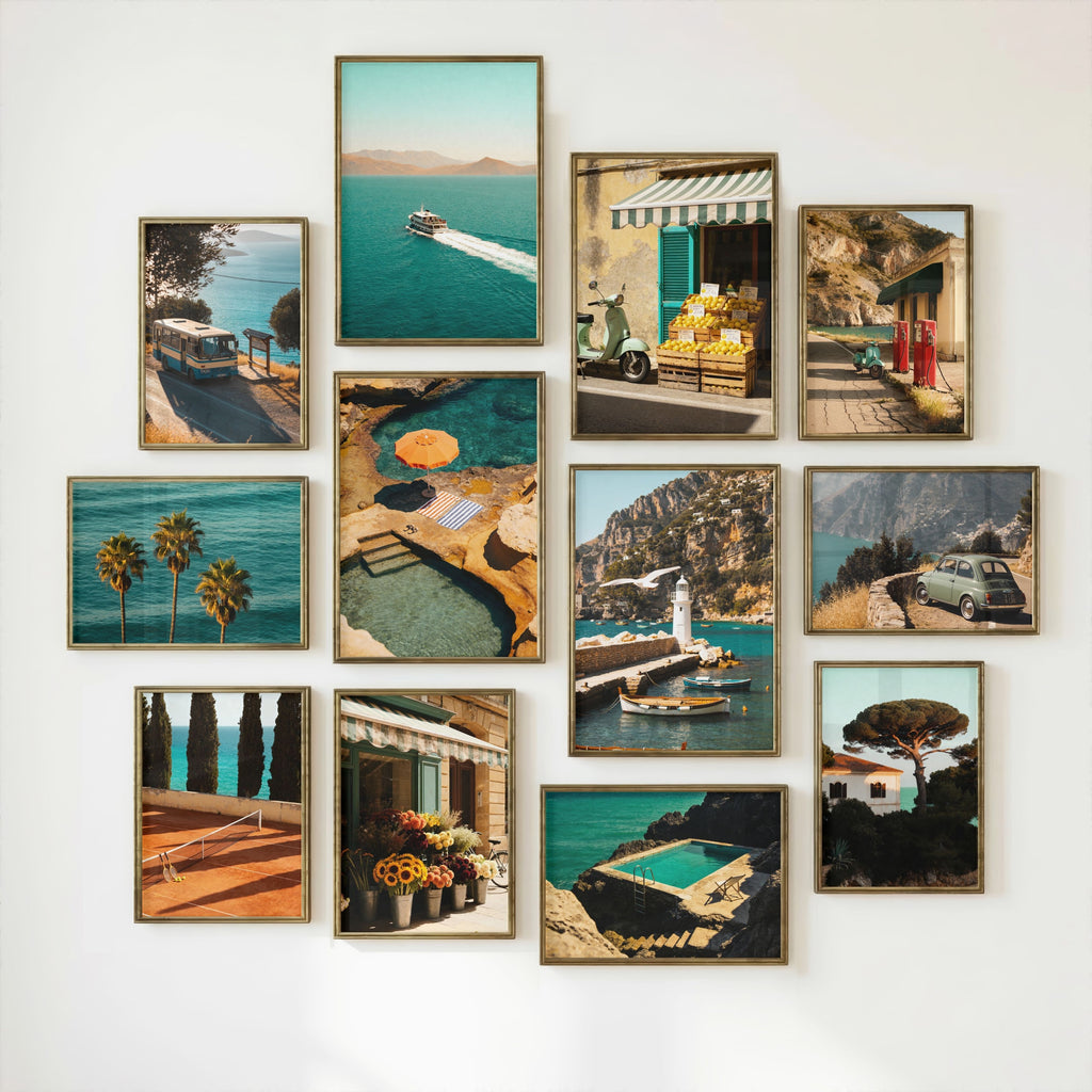 Mediterranean Wall Art Set of 12: Fujifilm Travel Photography Printable