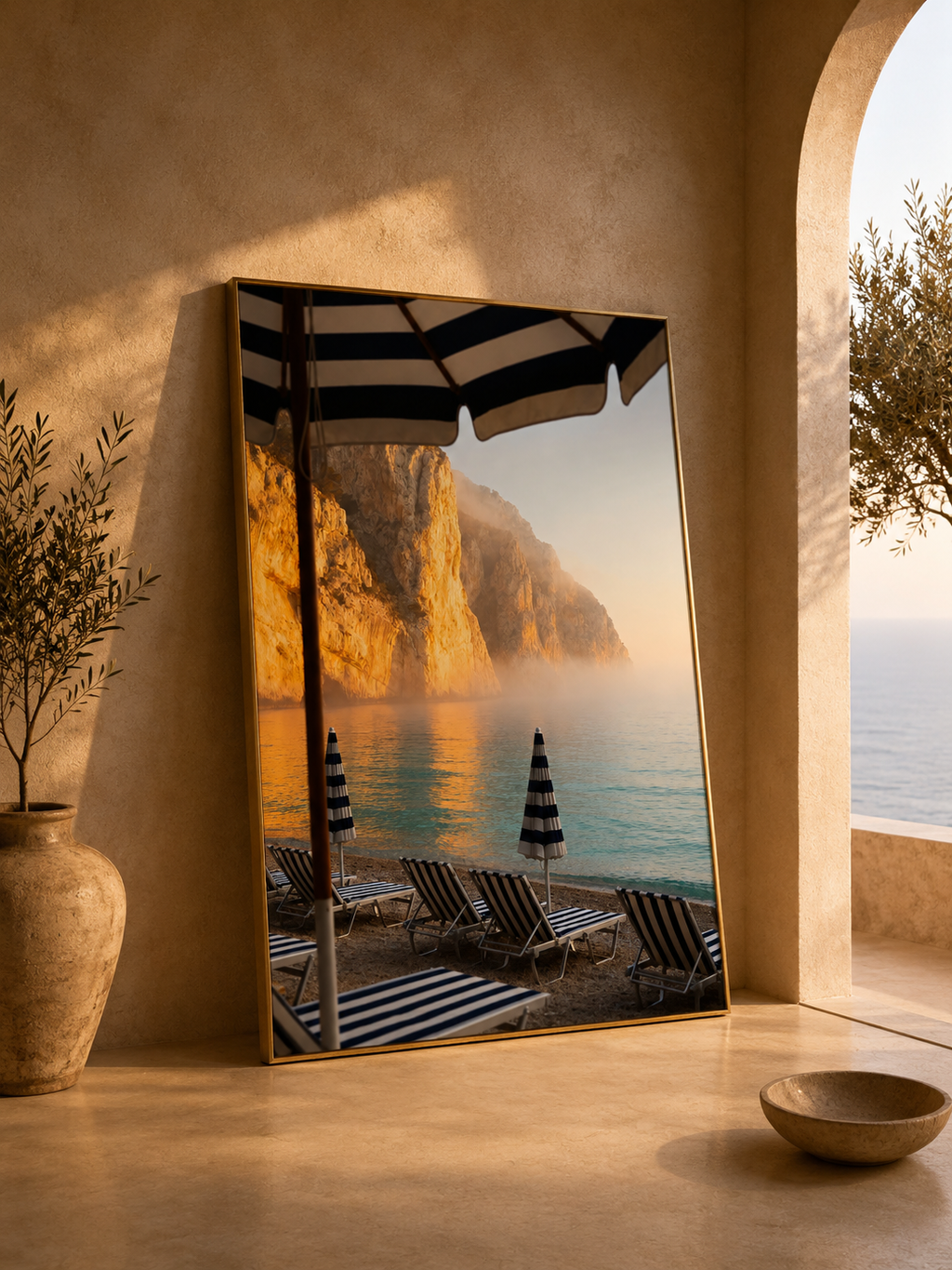 Mediterranean Morning Wall Art Set of 50: Quiet Luxury European Summer Photography Printable
