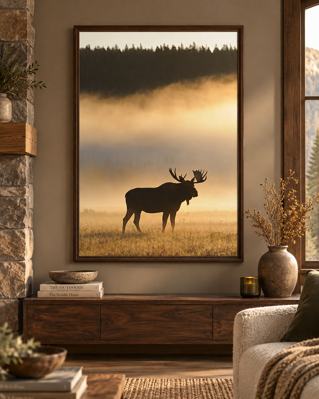 Moose Wall Art Set of 18: Wildlife Photography, Rustic Cabin & Nordic Lodge Decor Printable
