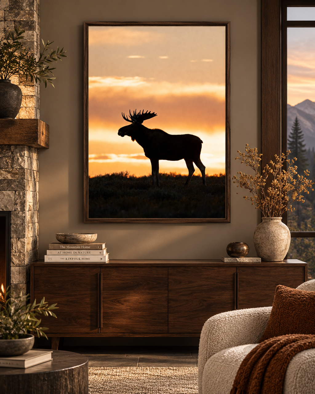 Moose Wall Art Set of 18: Wildlife Photography, Rustic Cabin & Nordic Lodge Decor Printable
