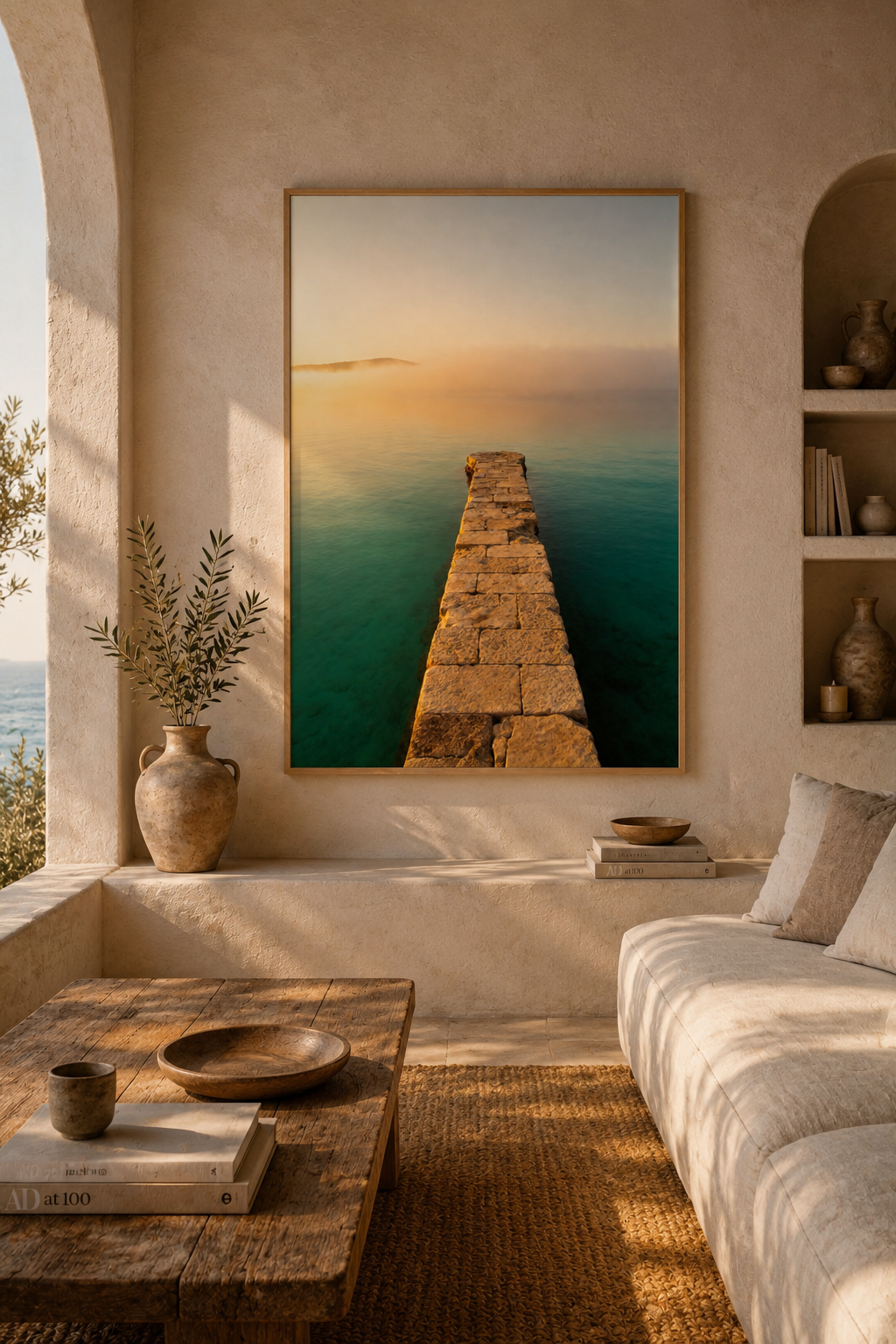 Mediterranean Morning Wall Art Set of 50: Quiet Luxury European Summer Photography Printable