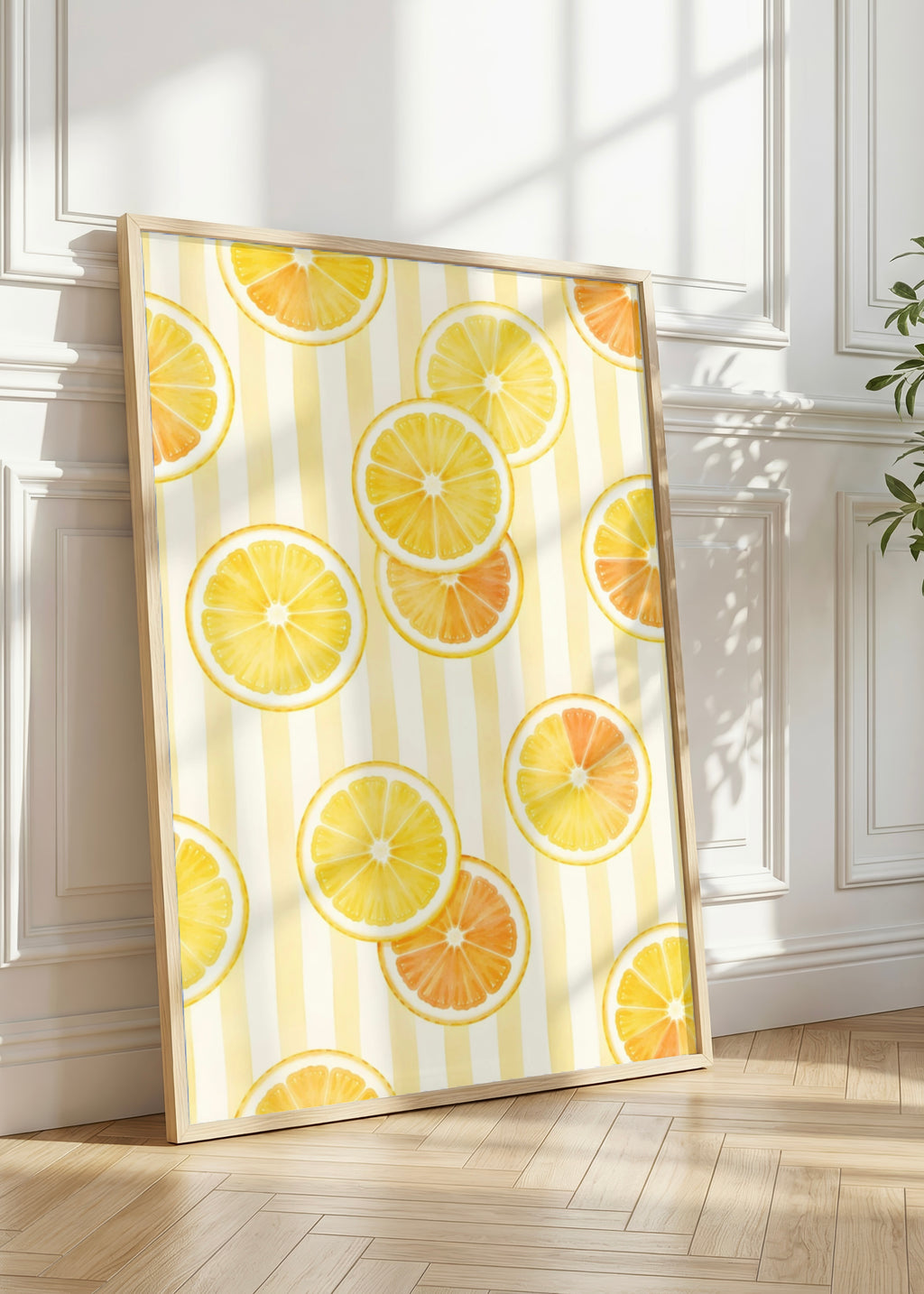 Italian Summer Citrus Wall Art Set of 3: Lemon, Orange & Grapefruit Printable