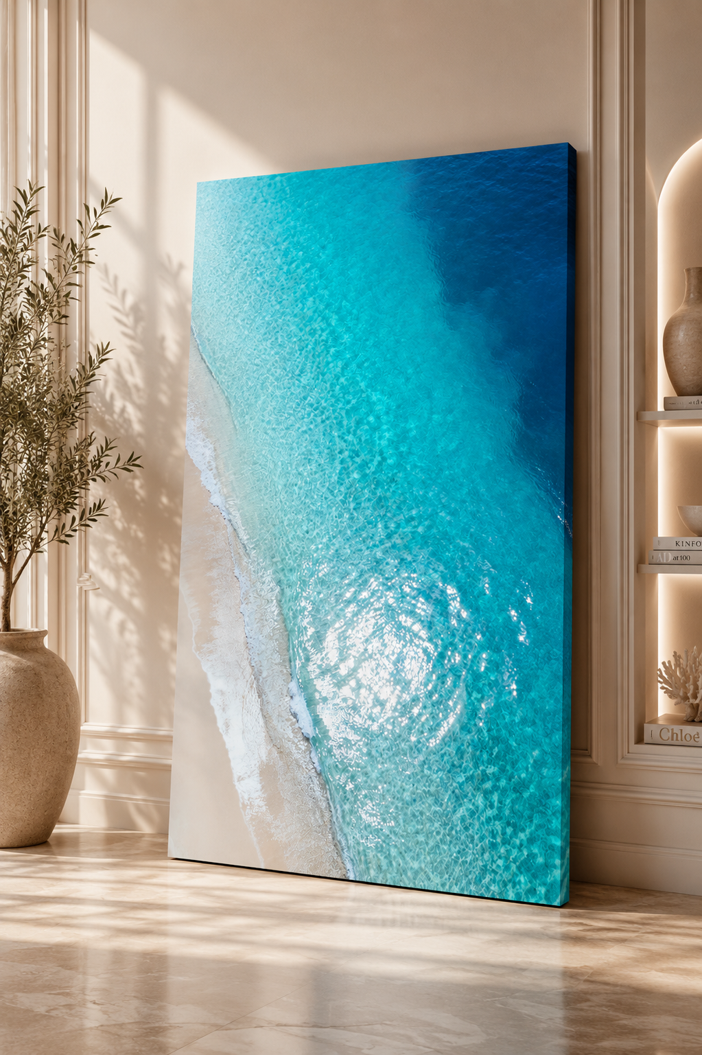 Ocean Photography Wall Art Set of 10: Coastal Beach Printable, Turquoise Water Decor