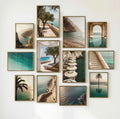 European Summer Wall Art Bundle of 24: Mediterranean Riviera Coastal Photography Printable