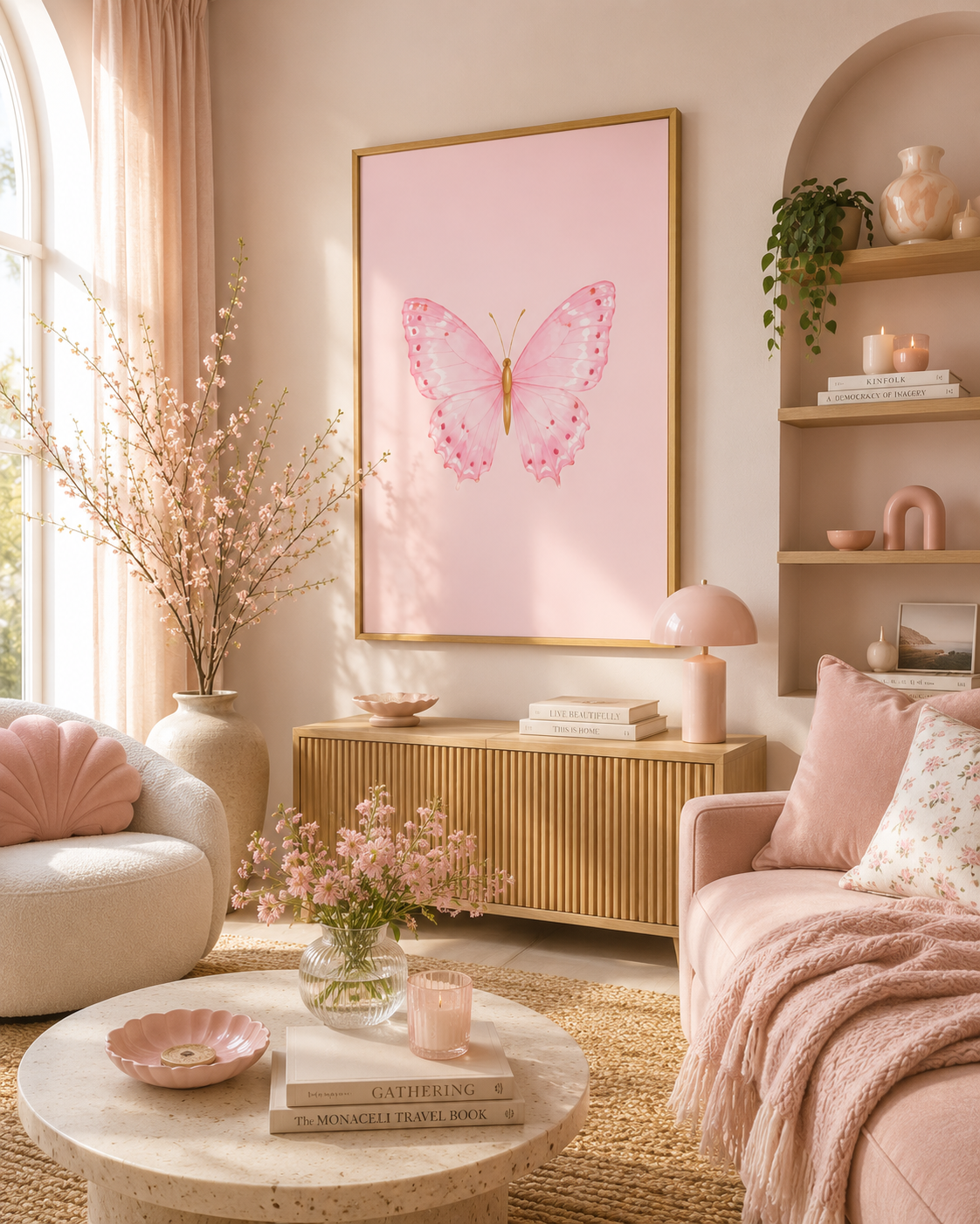 Colorful Butterfly Wall Art Set of 3: Pastel Nursery Decor Printable