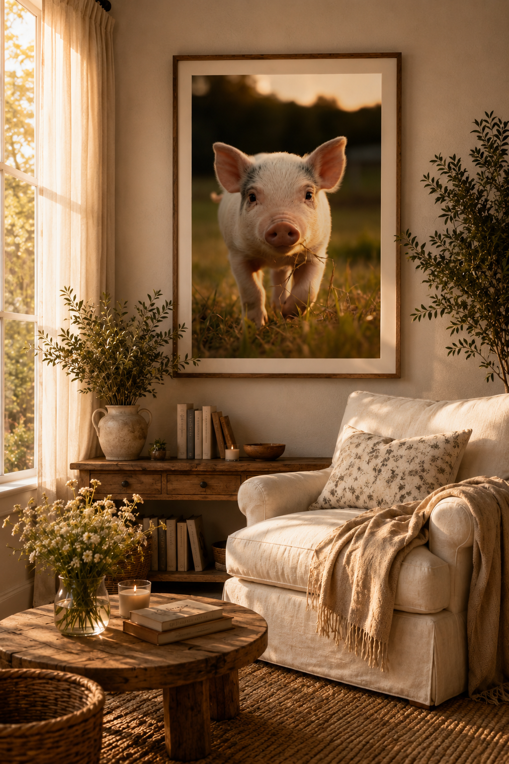 Farm Animal Wall Art Bundle of 34: Rustic Farmhouse Decor, Countryside Printable