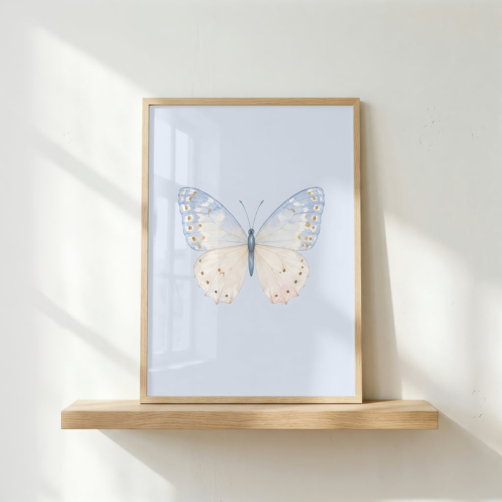 Colorful Butterfly Wall Art Set of 3: Pastel Nursery Decor Printable