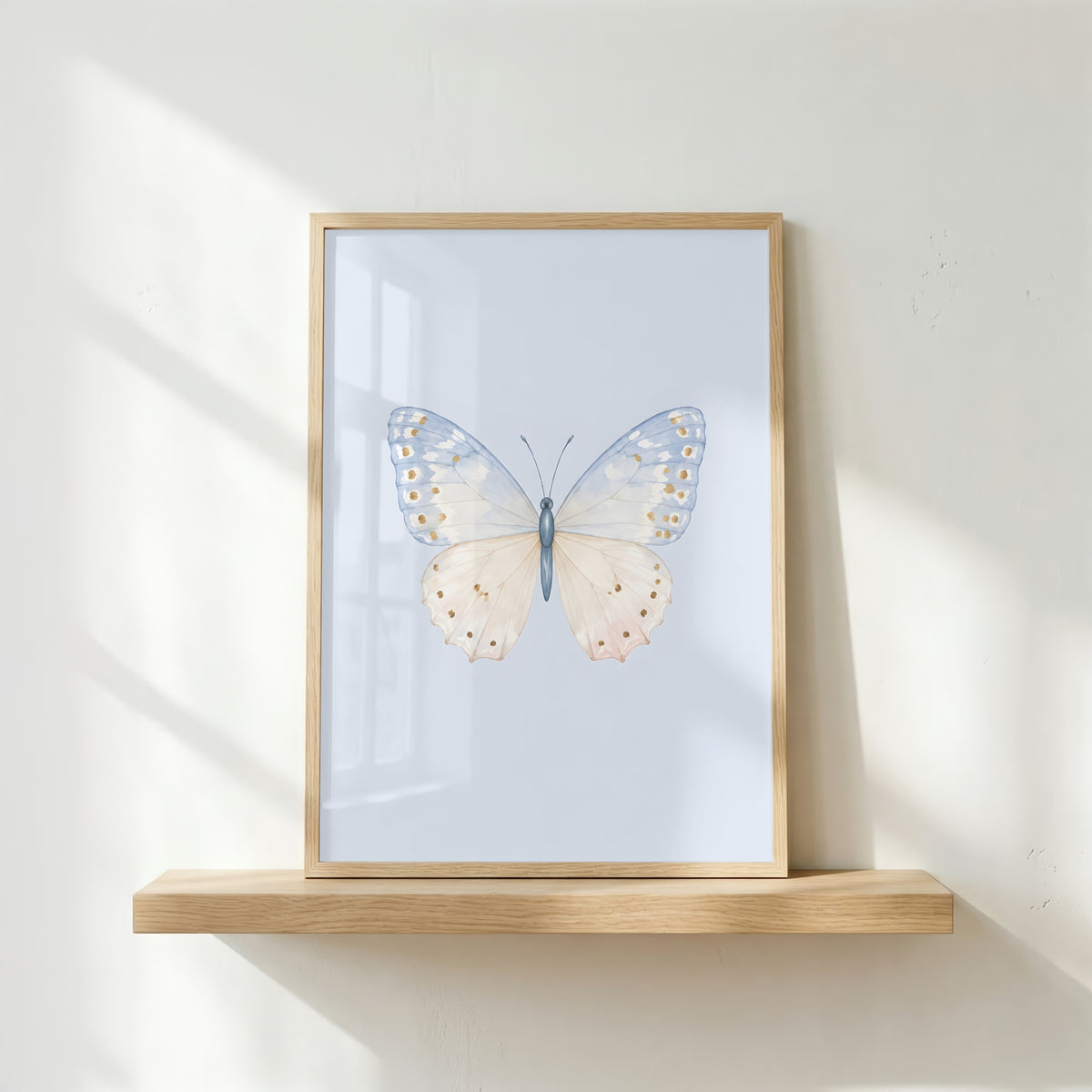 Colorful Butterfly Wall Art Set of 3: Pastel Nursery Decor Printable