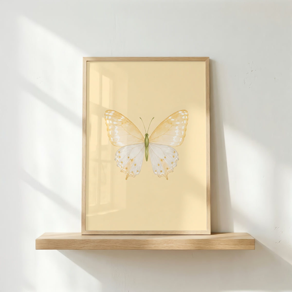 Pastel Butterfly Wall Art Set of 6: Nursery Decor Printable, Watercolor Kids Bedroom