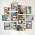 Mediterranean Wall Art Set of 12: Italian Riviera Photography Bundle, European Summer Printable Decor