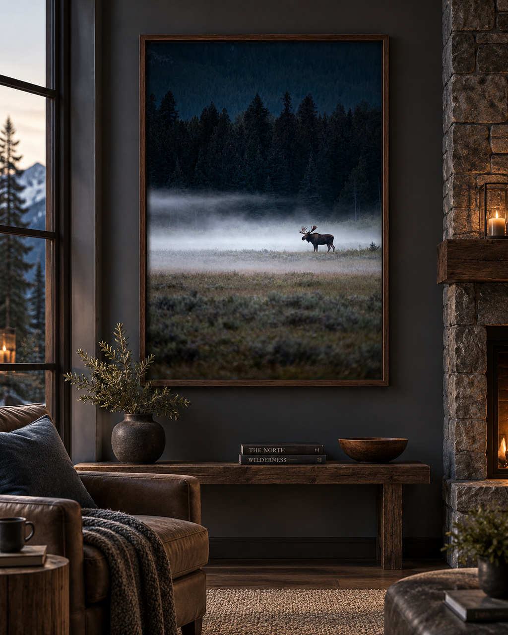 Moose Wall Art Set of 18: Wildlife Photography, Rustic Cabin & Nordic Lodge Decor Printable