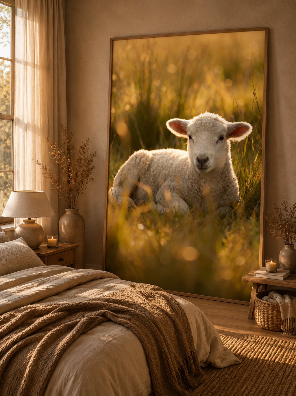 Lamb Wall Art Set of 12: Baby Sheep Nursery & Farmhouse Printable