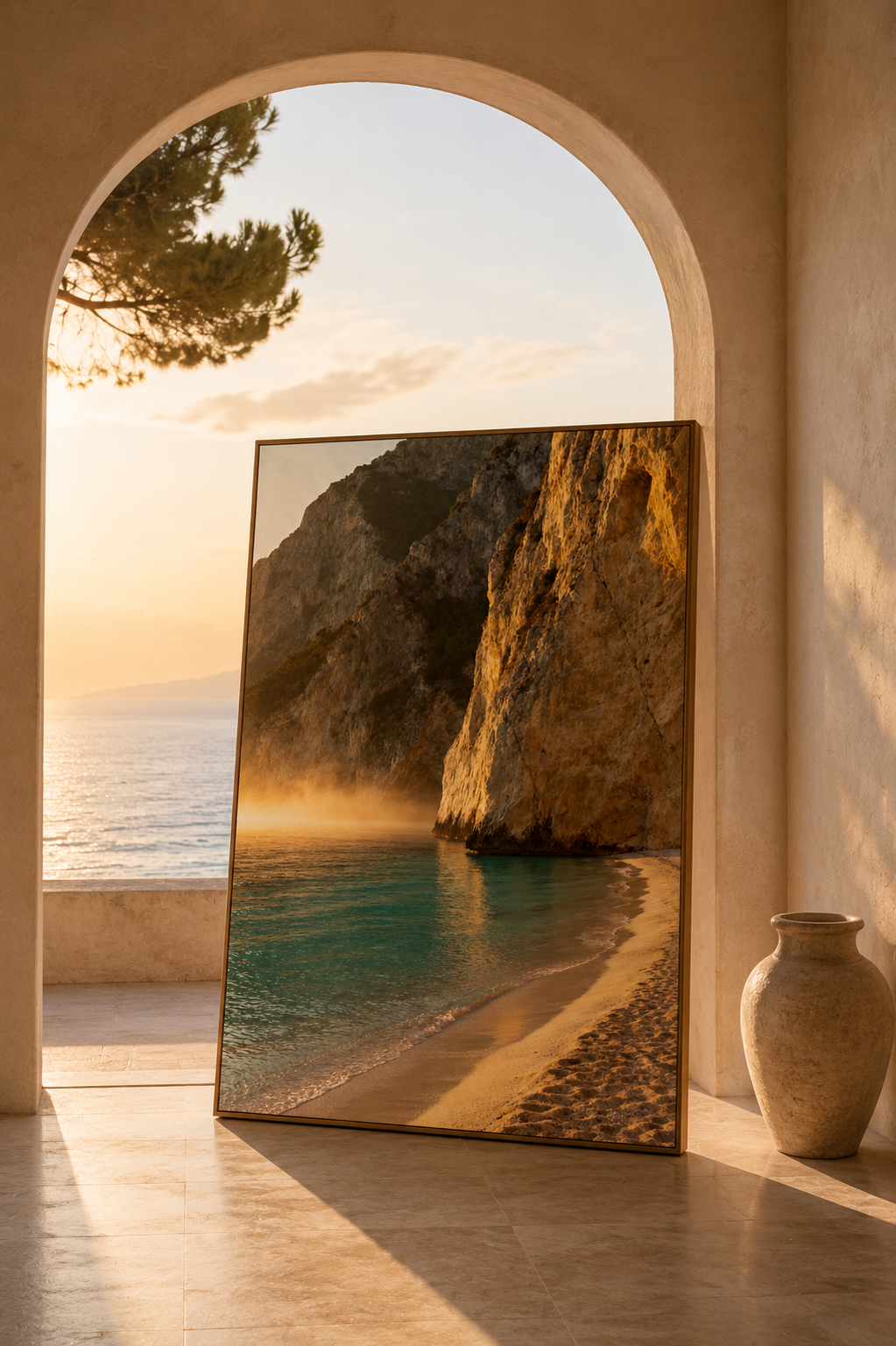 Mediterranean Morning Wall Art Set of 50: Quiet Luxury European Summer Photography Printable