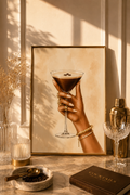 Espresso Martini Wall Art: Elegant Cocktail Home Bar Printable