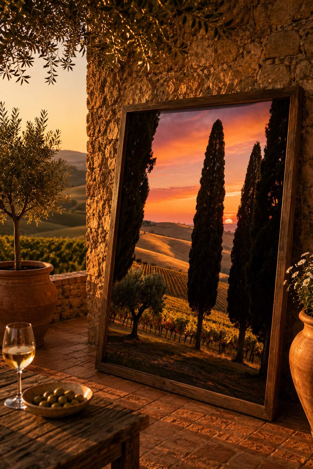 Tuscany Wall Art Bundle of 27: Italian Countryside Sunset Printable