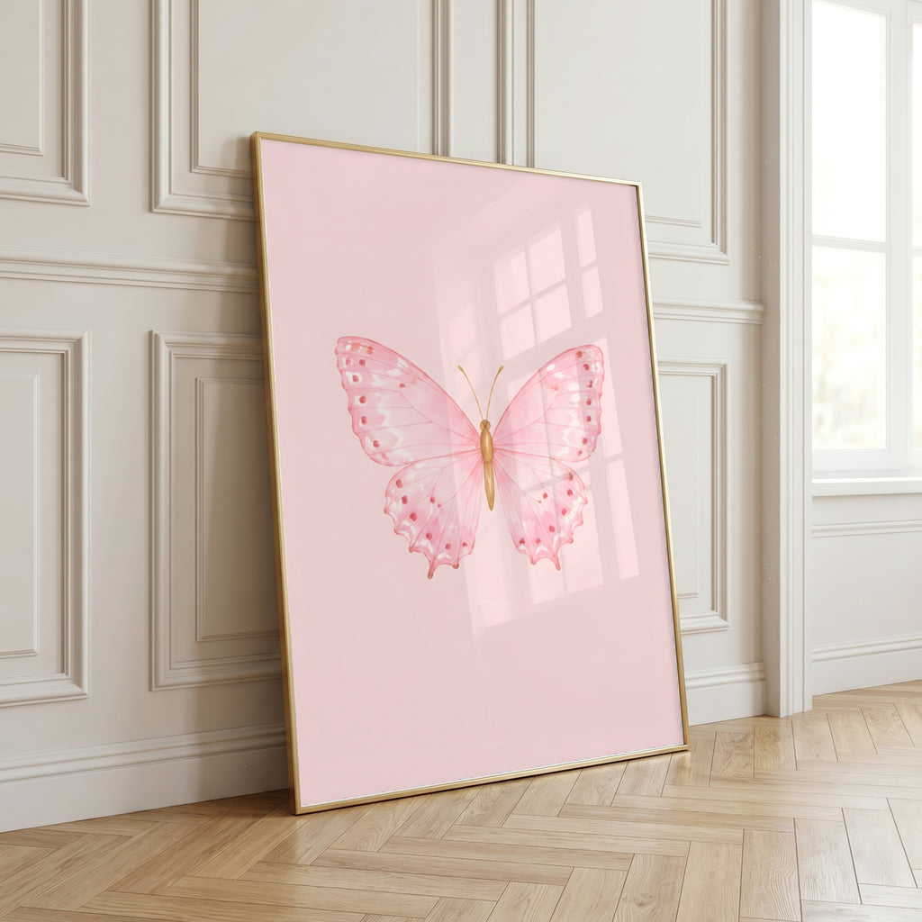 Colorful Butterfly Wall Art Set of 3: Pastel Nursery Decor Printable