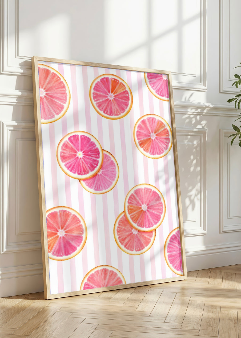 Italian Summer Citrus Wall Art Set of 3: Lemon, Orange & Grapefruit Printable