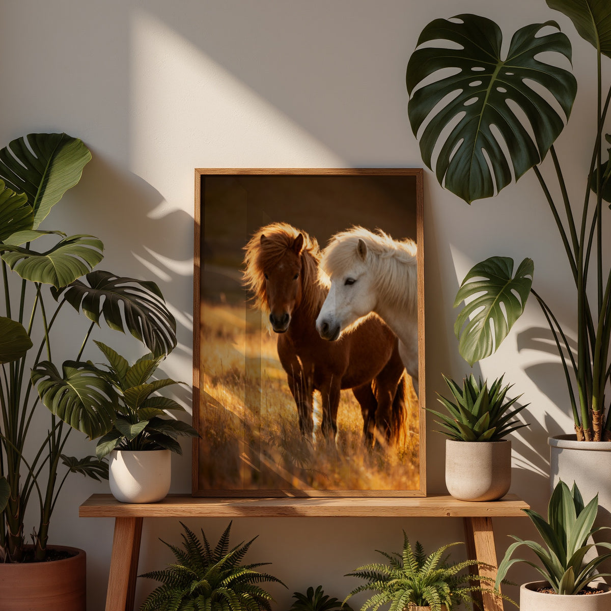 Icelandic Horse Wall Art Set of 3: Rustic Farmhouse Printable