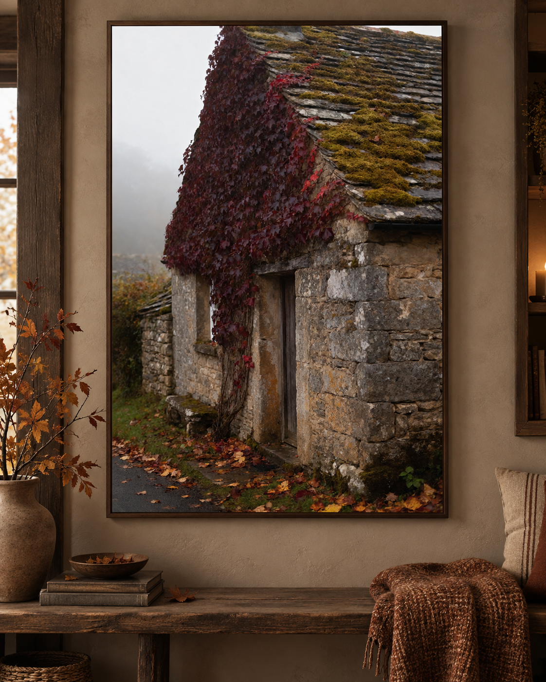 Autumn Wall Art Set of 12: Fall Landscape Photography, Rustic Country Nature Decor Printable