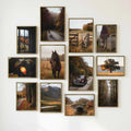 Autumn Wall Art Set of 12: Fall Landscape Photography, Rustic Country Nature Decor Printable