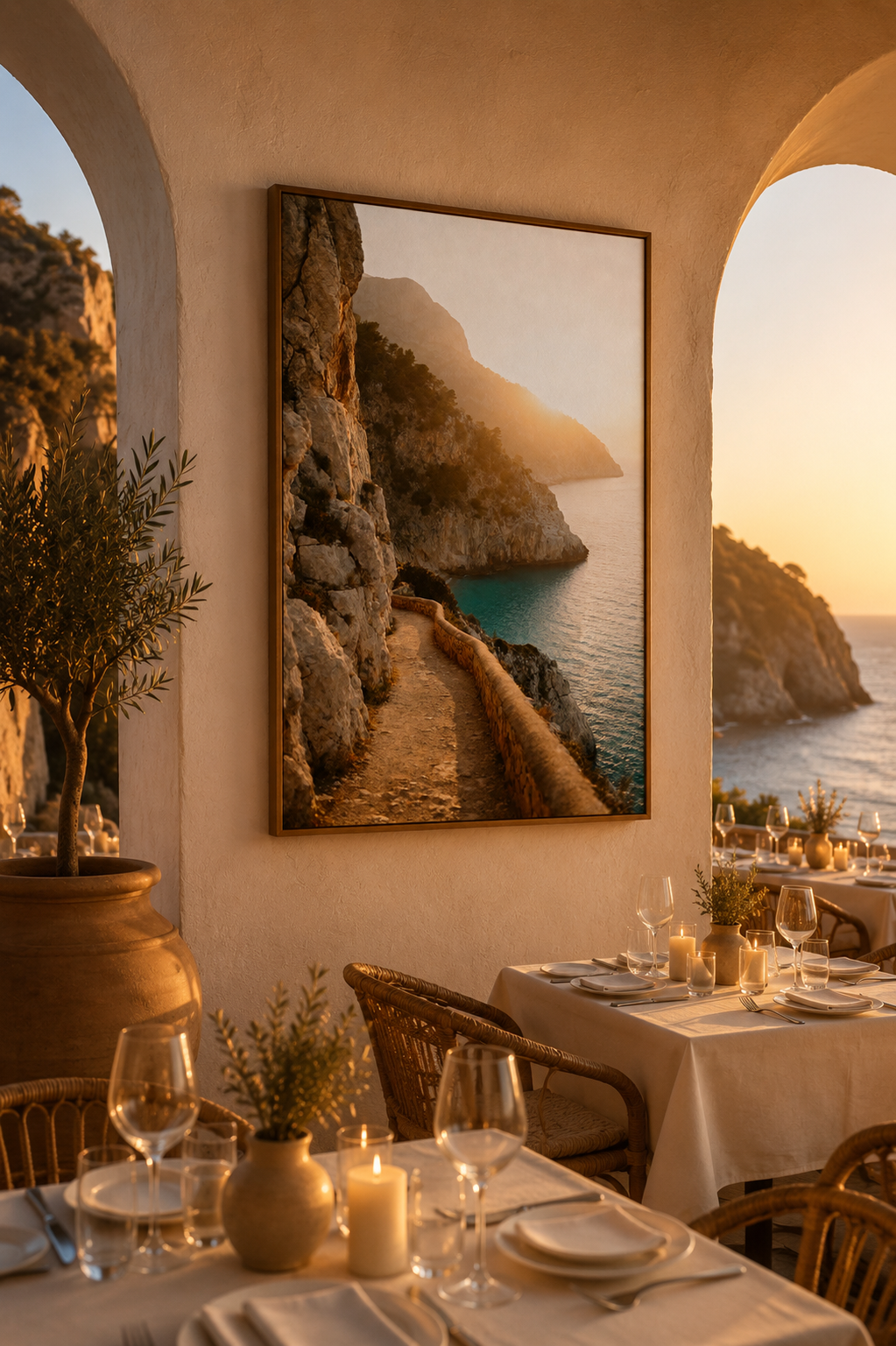 Italian Coast Wall Art Set of 12: Mediterranean Beach Photography Bathroom Decor Printable