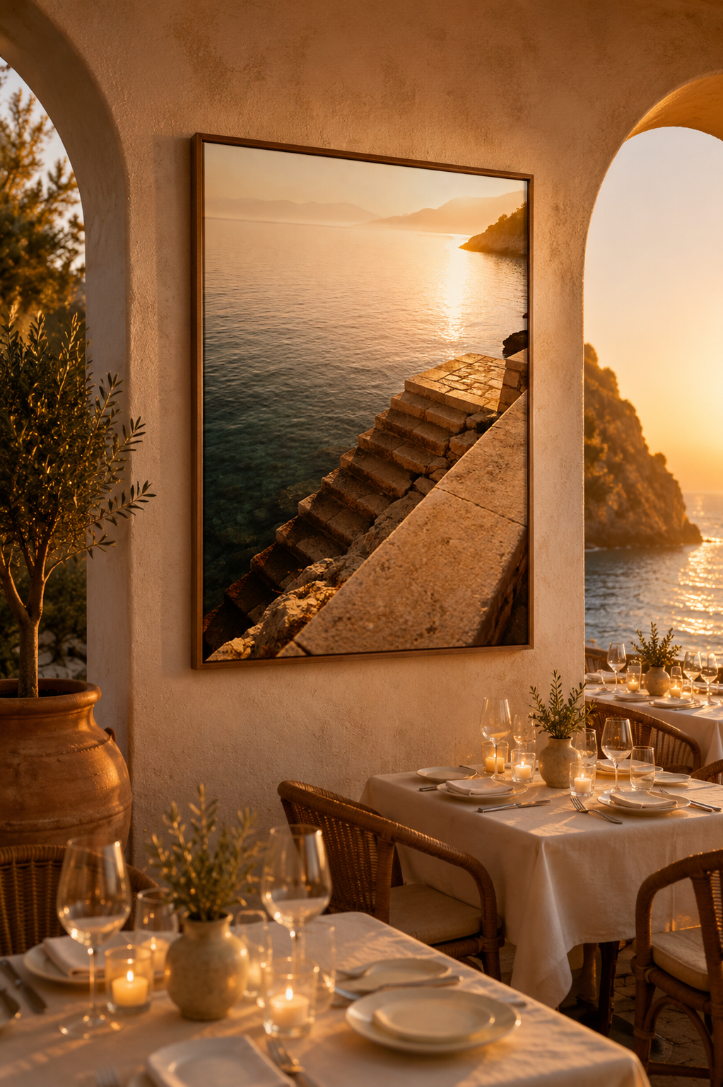 Italian Coast Wall Art Set of 12: Mediterranean Beach Photography Bathroom Decor Printable