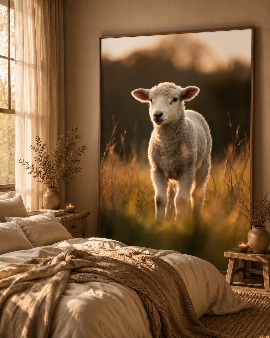 Lamb Wall Art Set of 12: Baby Sheep Nursery & Farmhouse Printable
