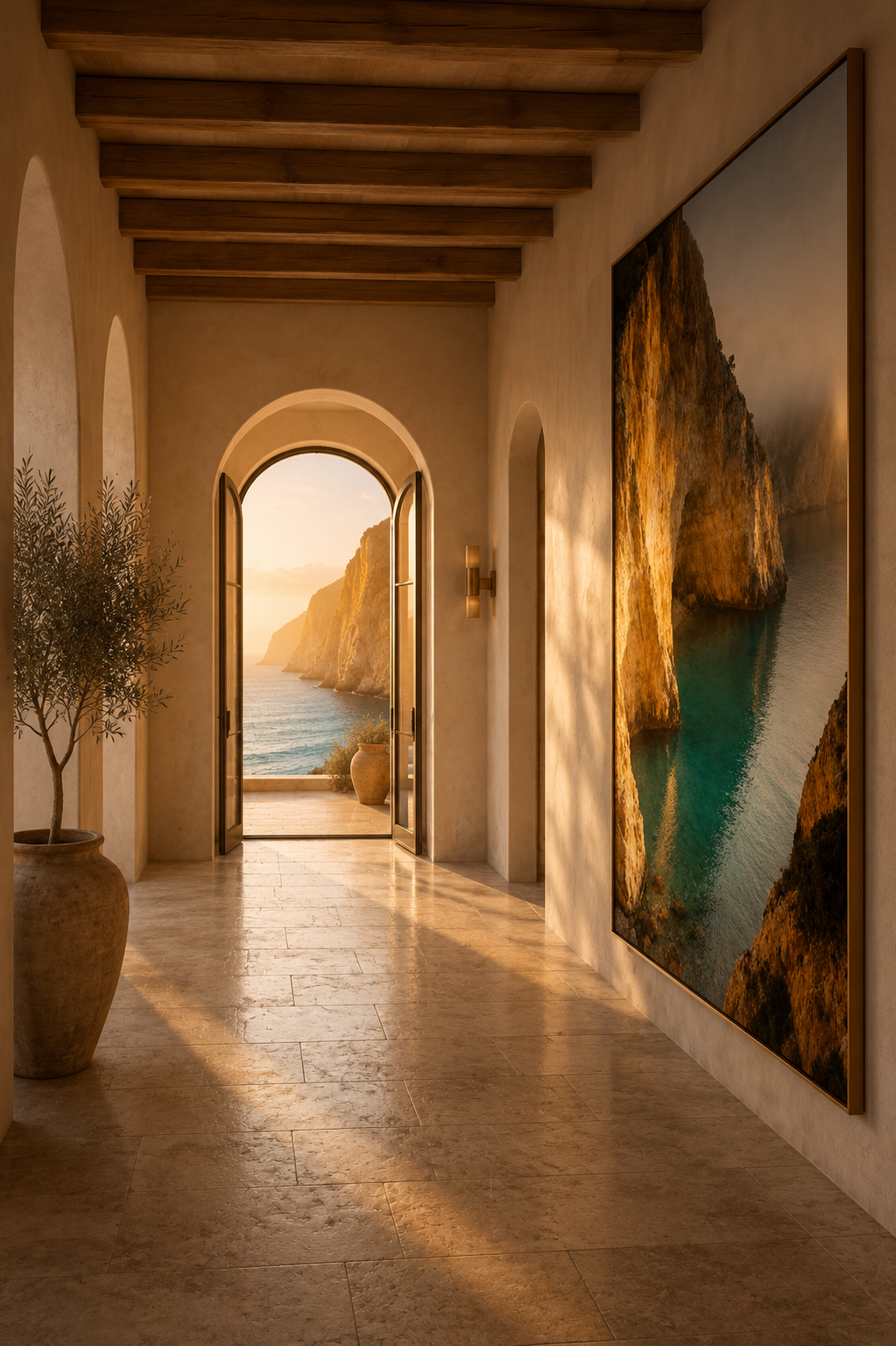 Italian Coast Wall Art Set of 12: Mediterranean Beach Photography Bathroom Decor Printable