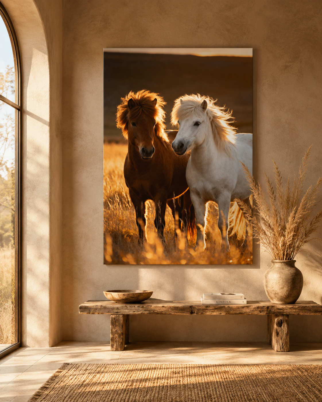 Icelandic Horse Wall Art Set of 3: Rustic Farmhouse Printable