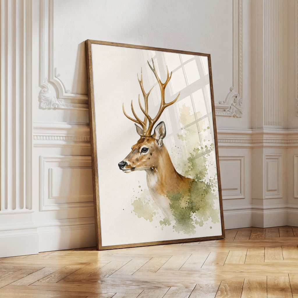 Deer Nursery Wall Art Set of 12: Woodland Animals & Neutral Kids Room Decor Printable
