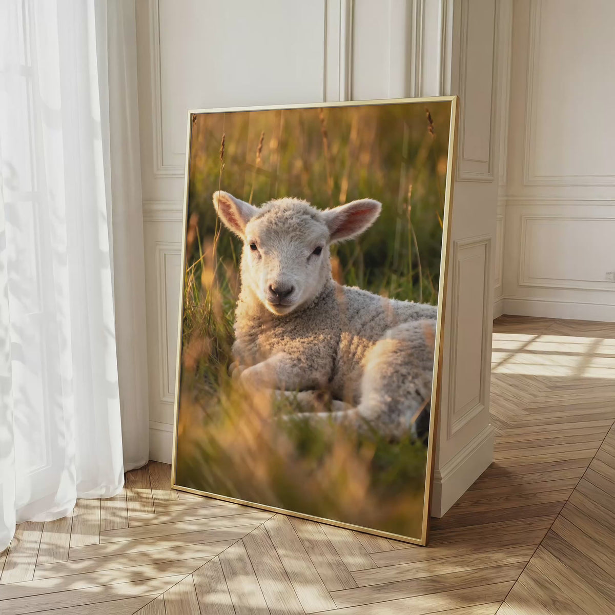Lamb Wall Art Set of 12: Baby Sheep Nursery & Farmhouse Printable