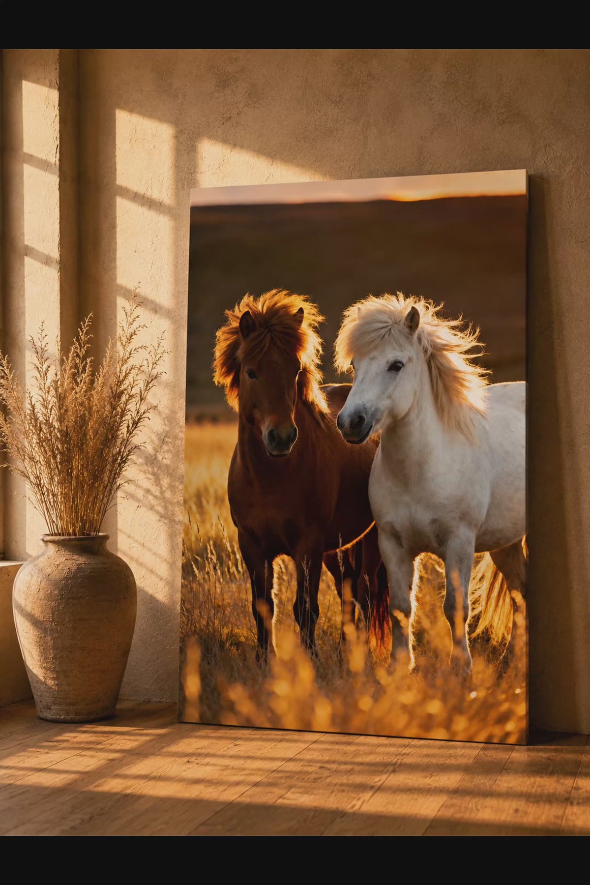 Icelandic Horse Wall Art Set of 3: Rustic Farmhouse Printable
